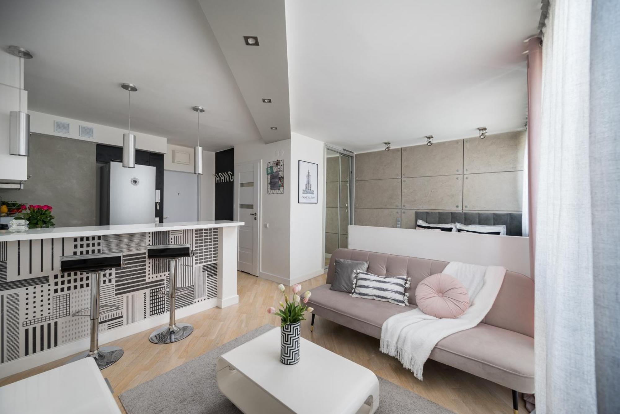 Air-Conditioned Premium Loft Warsaw Skyline Only 900 M To Central Station Dış mekan fotoğraf